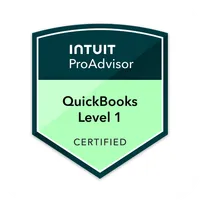 QuickBooks Online Certification Level 1 badge