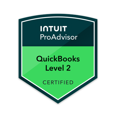 QuickBooks Online Certification Level 2 badge
